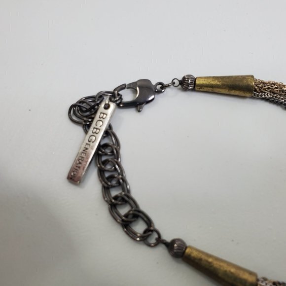 BCBG Generation Chain Mixed Metals Gold Tone Silve - Picture 6 of 8